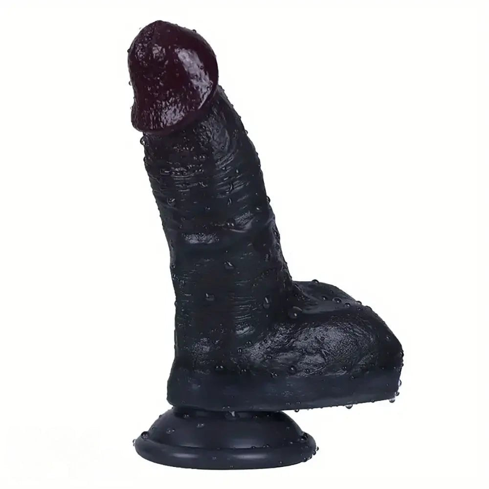 Ebony suction cup dildo, photo 1