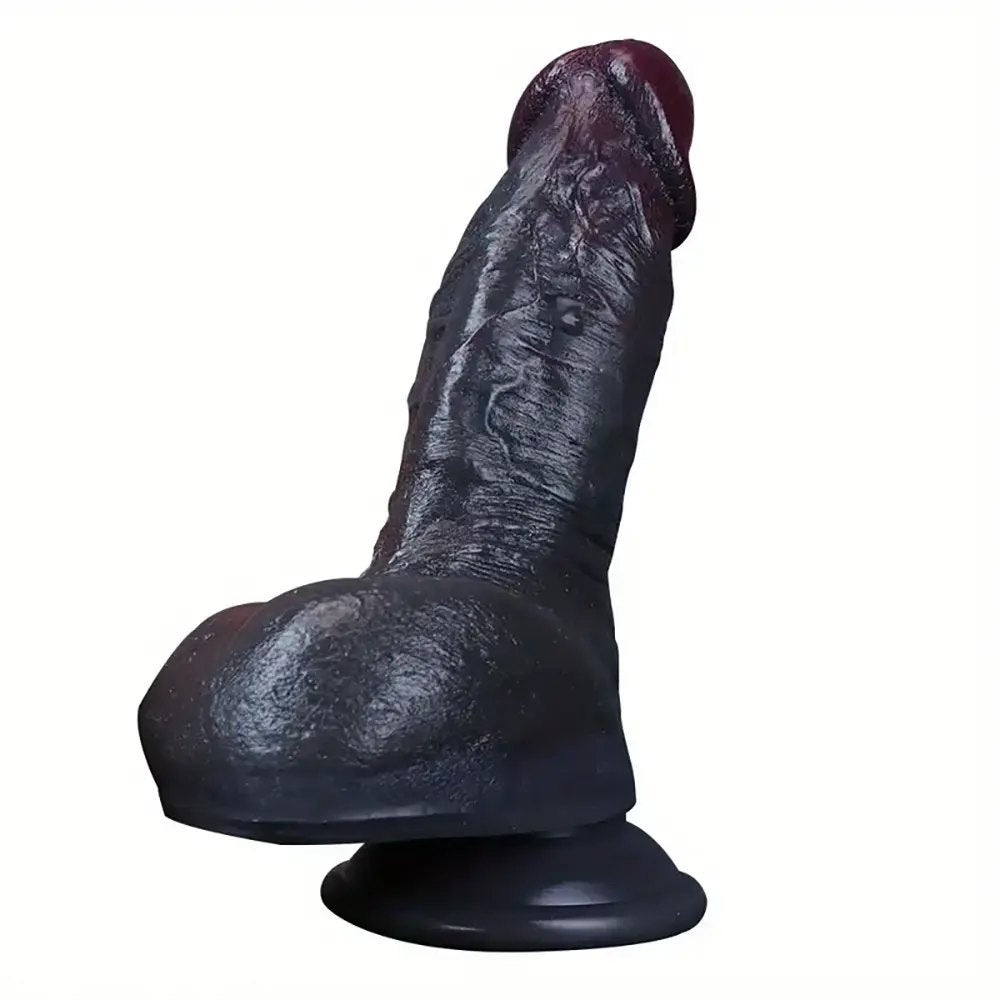 Ebony suction cup dildo, photo 3
