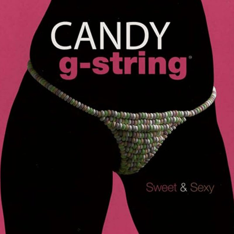 Colorful candy bra and panty set in a box