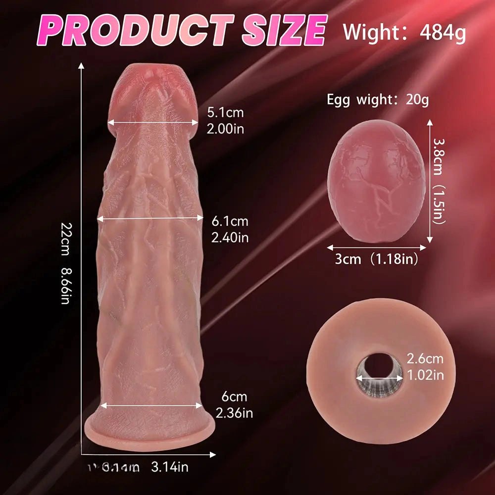 Flesh-tone egg-laying fantasy dildo, photo 5