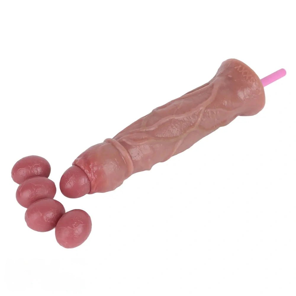 Flesh silicone egg laying fantasy dildo, photo 2