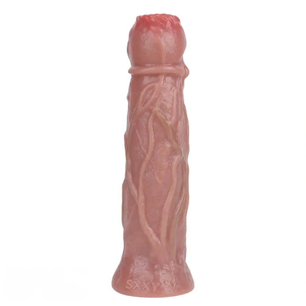 Flesh silicone egg laying fantasy dildo, photo 3