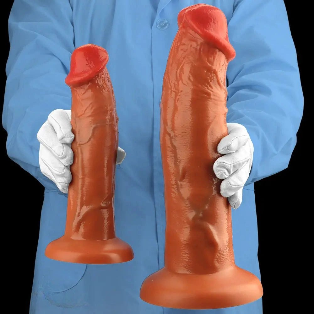 Gold eggless big dildo, photo 13
