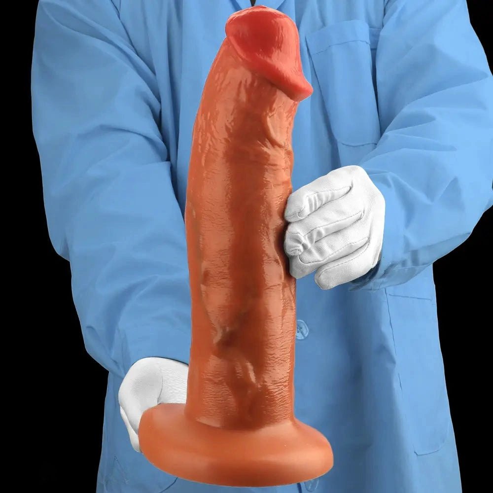 Gold eggless big dildo, photo 14