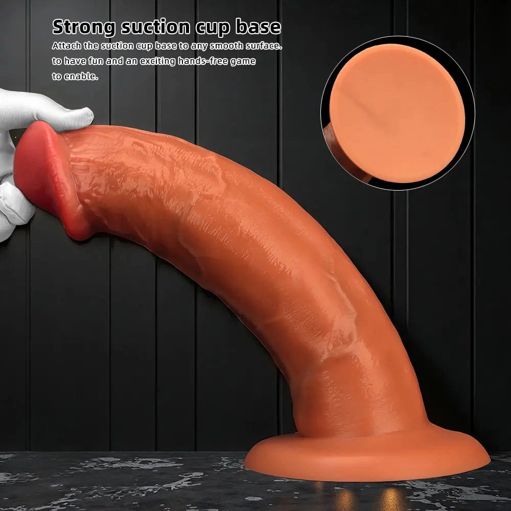 Gold eggless big dildo, photo 5