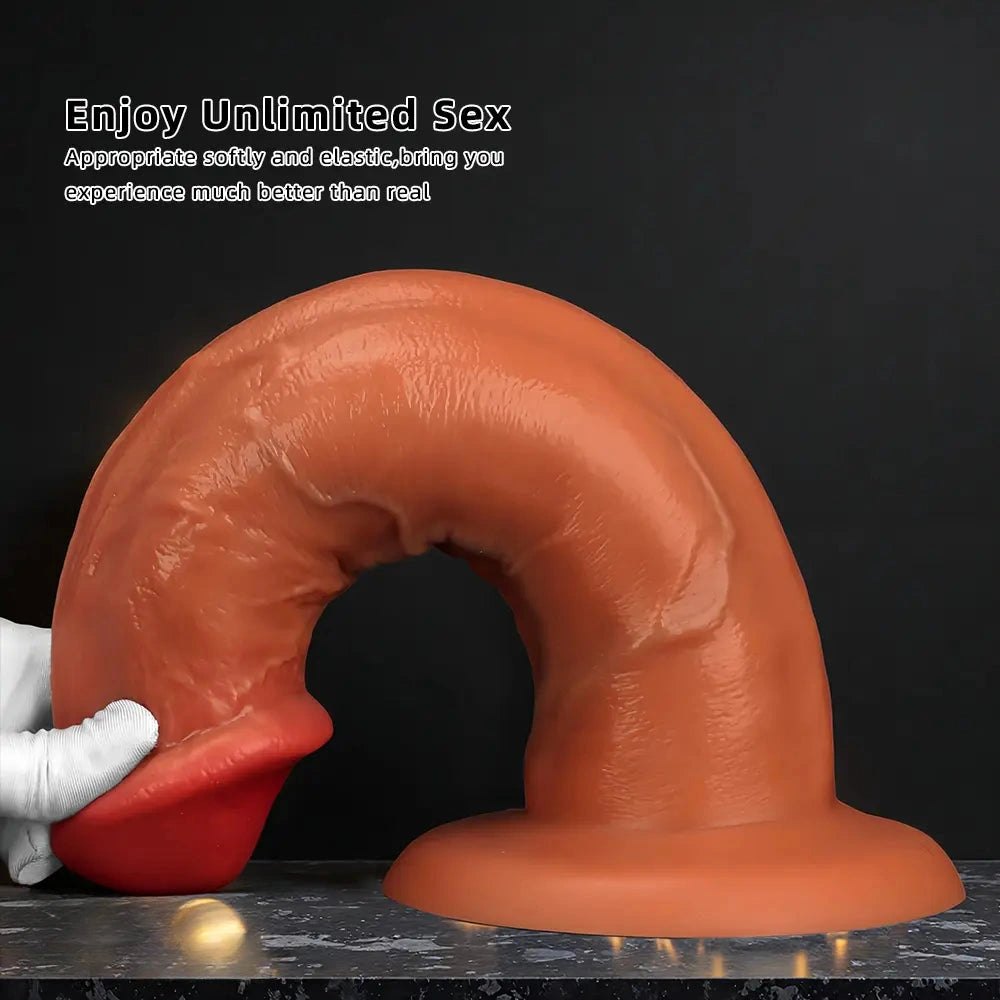 Gold eggless big dildo, photo 6