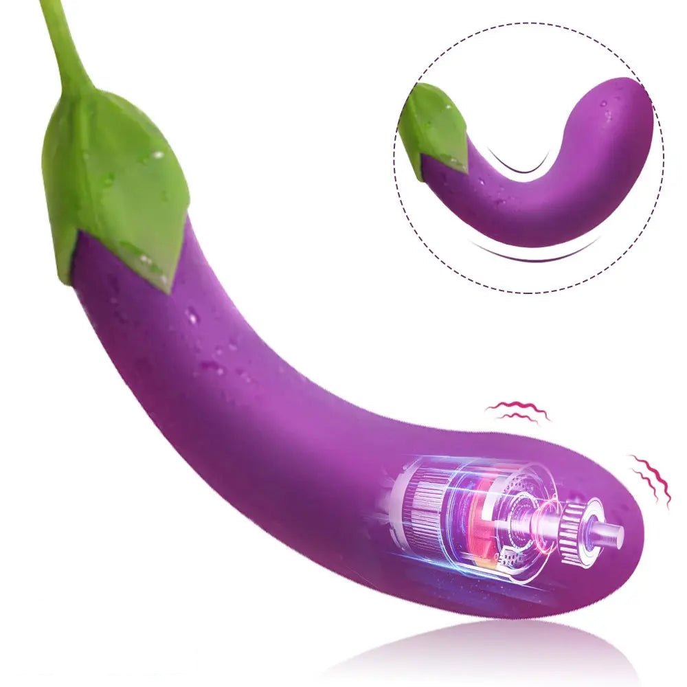 Purple eggplant g-spot vibrator, photo 1