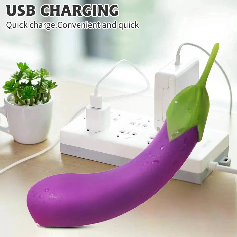 Purple eggplant g-spot vibrator, photo 4