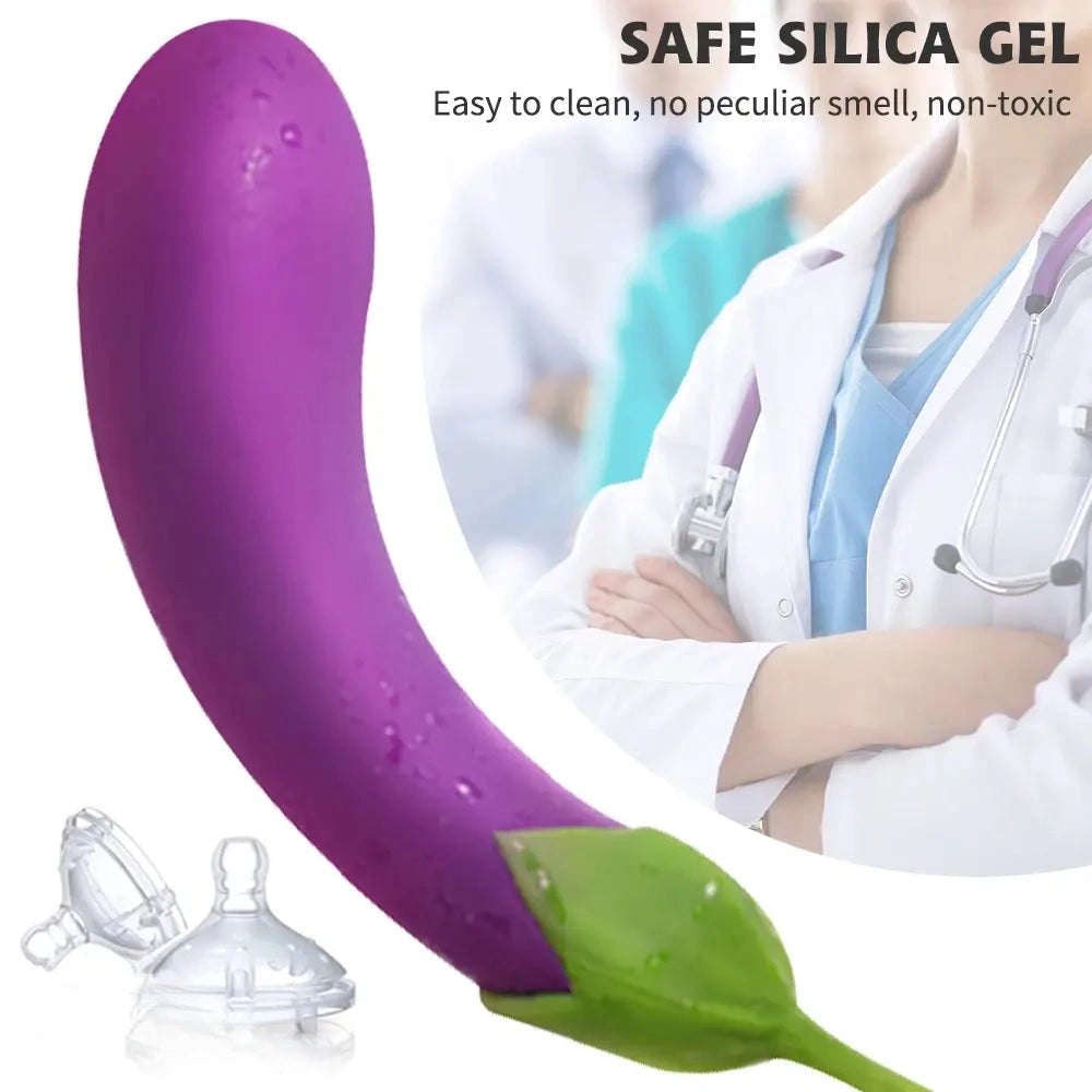 Purple eggplant g-spot vibrator, photo 8