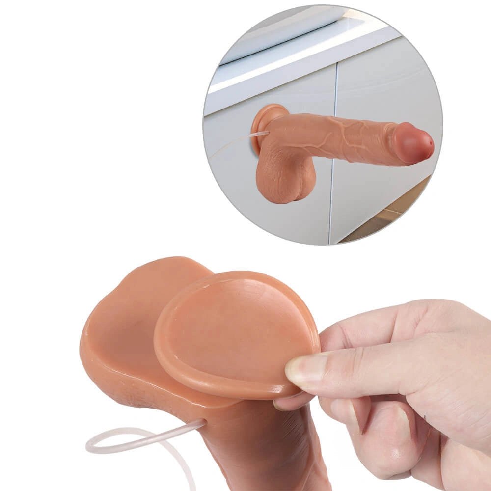 Flesh tone ejaculating squirting realistic dildo, photo 4