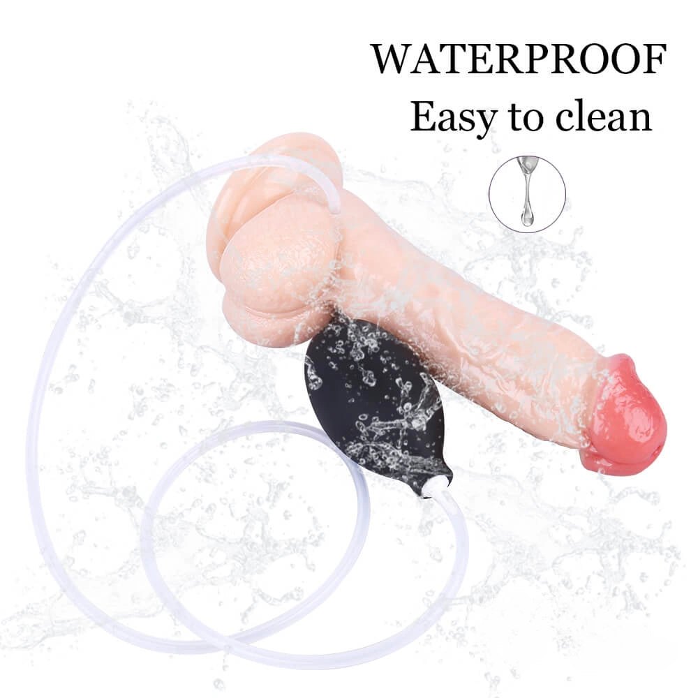 Ejaculating realistic dildo with fill tube, photo 9