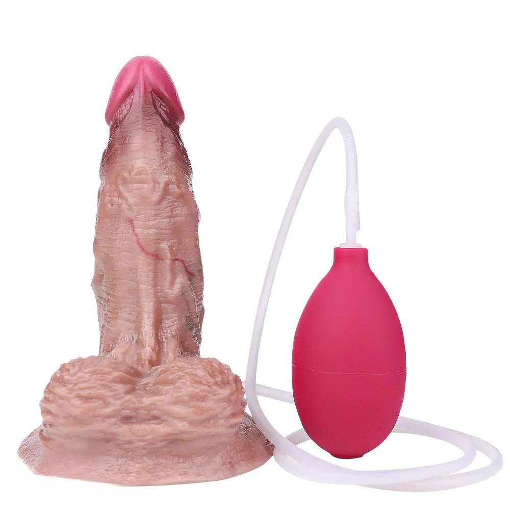 Flesh silicone ejaculating dildo, photo 16