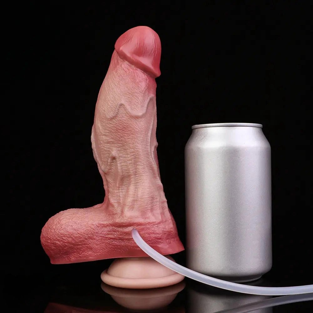 Flesh-tone ejaculating realistic dildo, photo 10