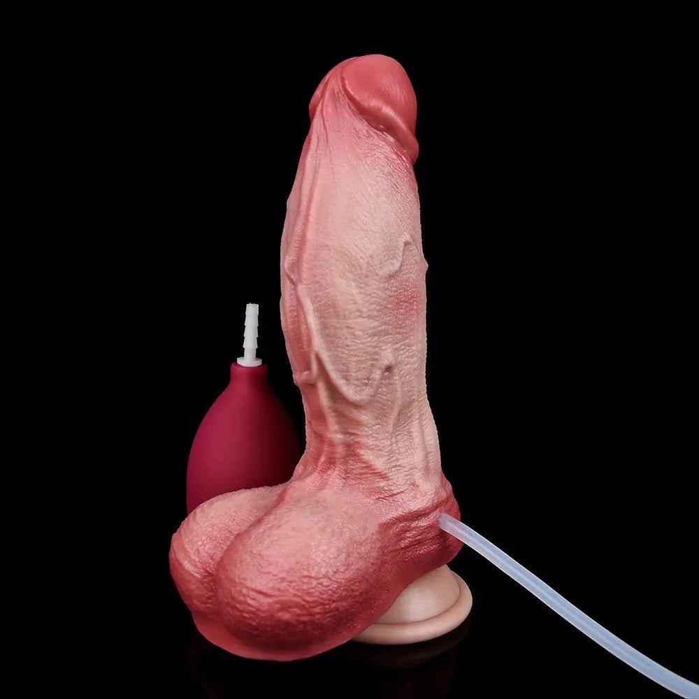 Flesh-tone ejaculating realistic dildo, photo 11