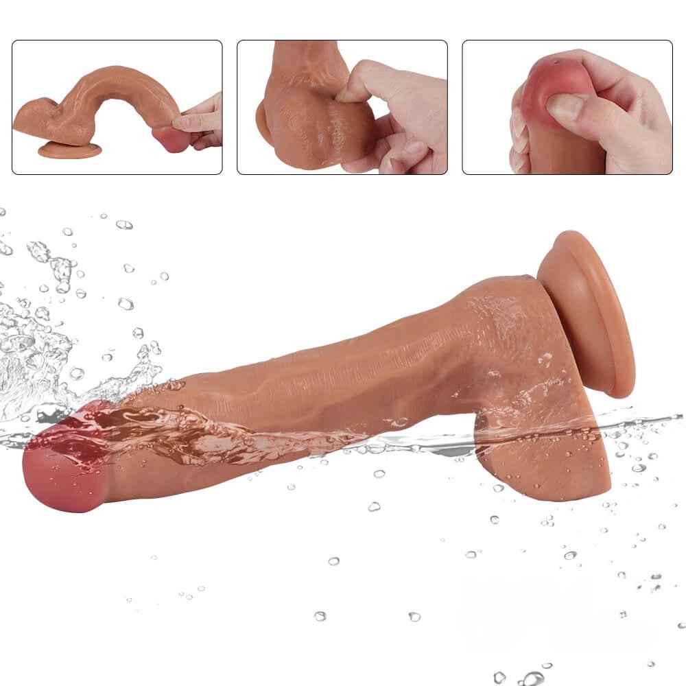 Flesh ejaculating realistic dildo, photo 3