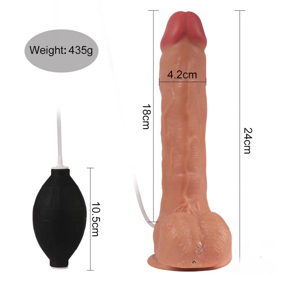 Flesh ejaculating realistic dildo, photo 4