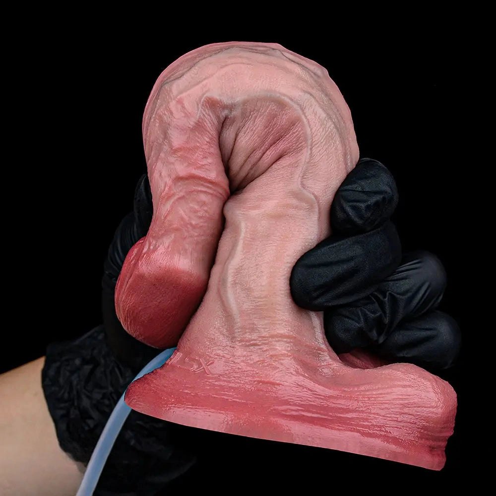 Flesh ejaculating realistic silicone dildo, photo 8