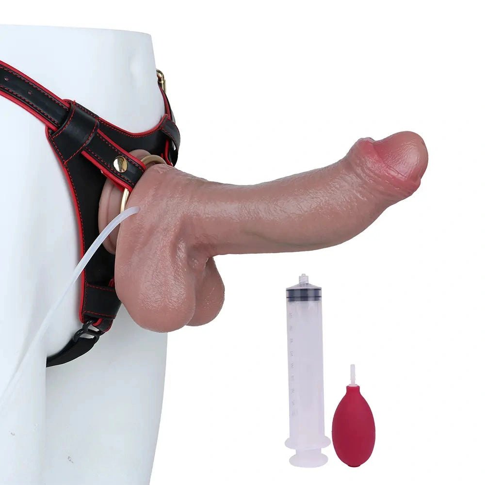 Flesh ejaculating strap-on dildo, photo 10