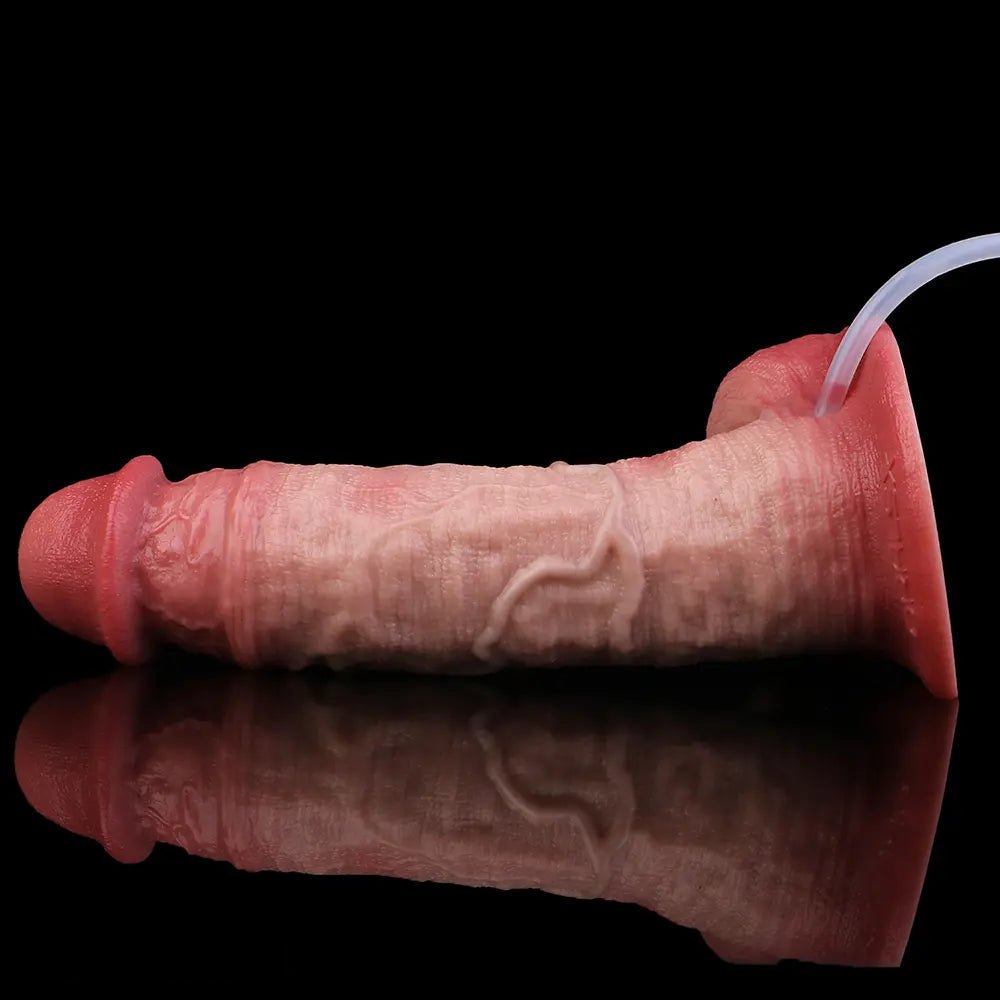 Flesh silicone ejaculating dildo, photo 12