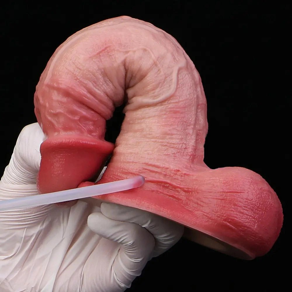 Flesh silicone ejaculating dildo, photo 15
