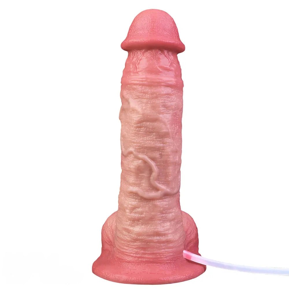 Flesh silicone ejaculating dildo, photo 3