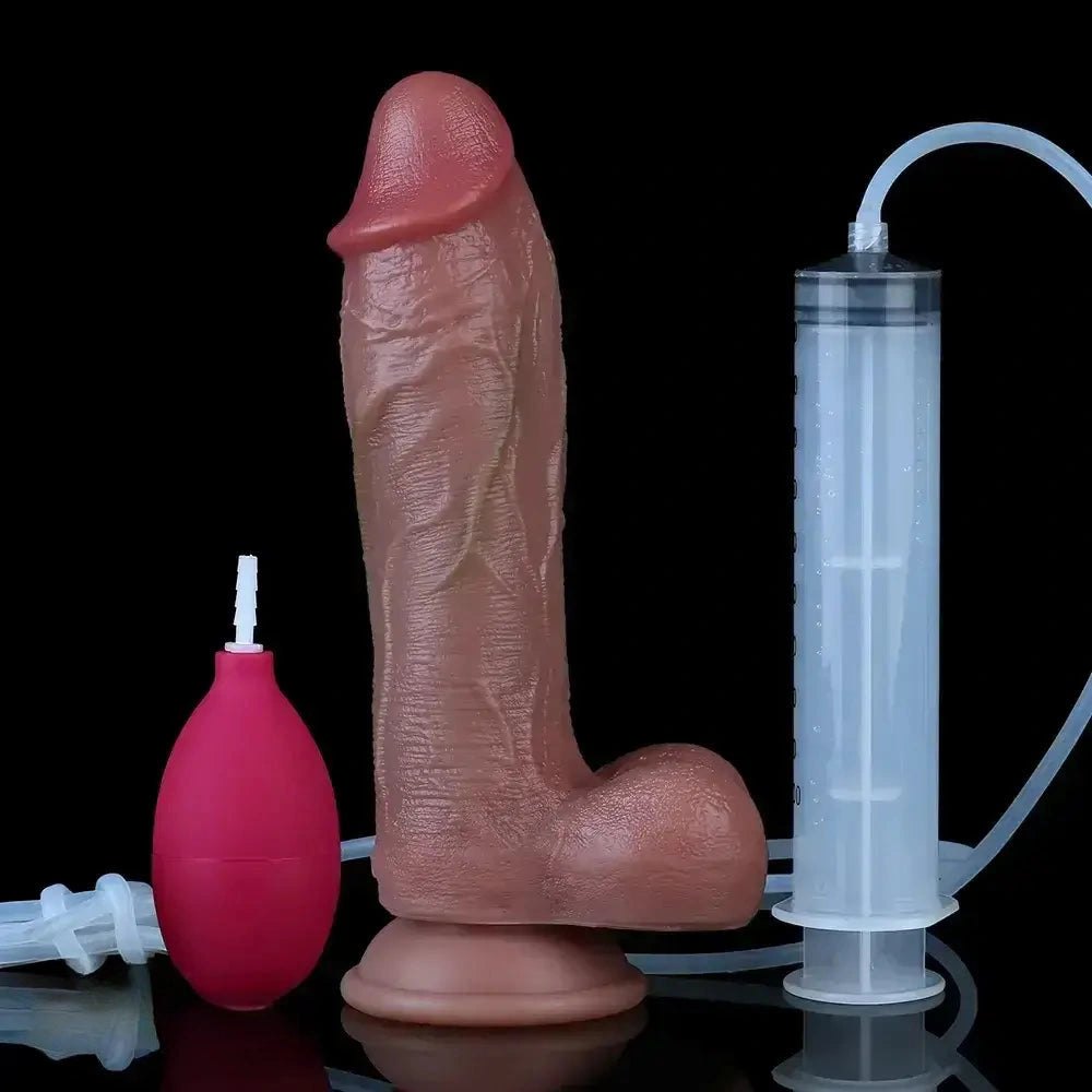 Flesh ejaculating strap-on dildo, photo 12