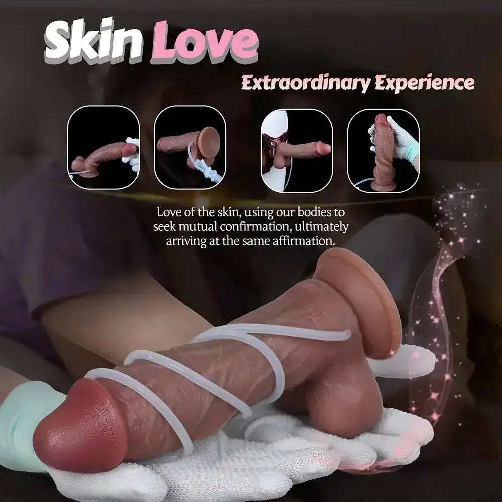 Flesh ejaculating strap-on dildo, photo 4