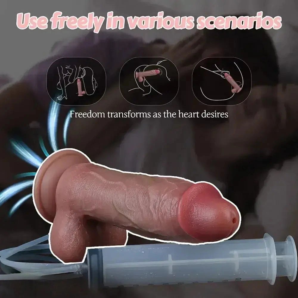 Flesh ejaculating strap-on dildo, photo 6