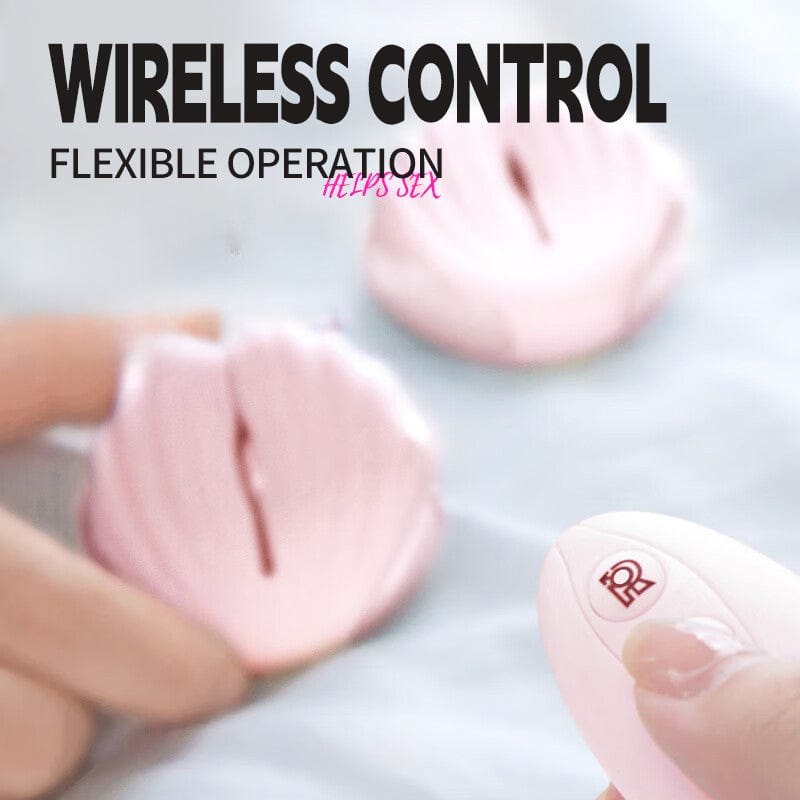 Pink shell-shaped vibrating nipple clamps, photo 9