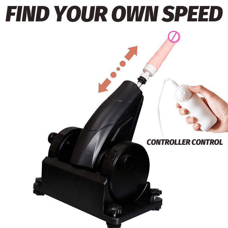 Black electric thrusting sex machine, photo 4