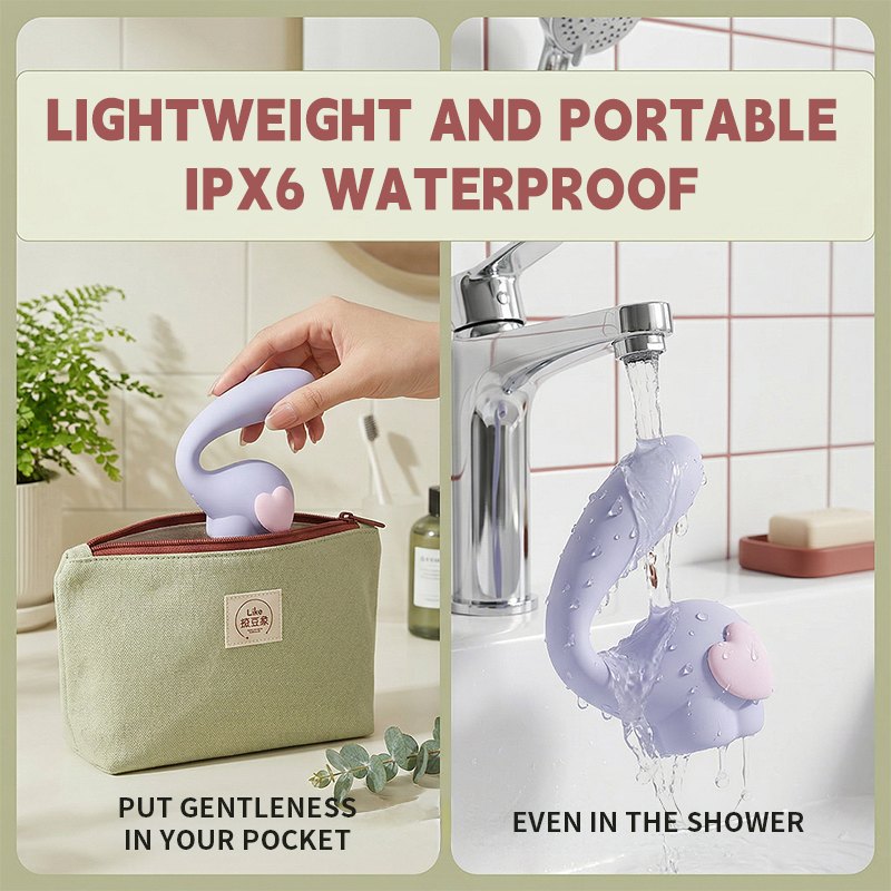 Iris purple elephant swinging and vibrating dual stimulator, photo 4