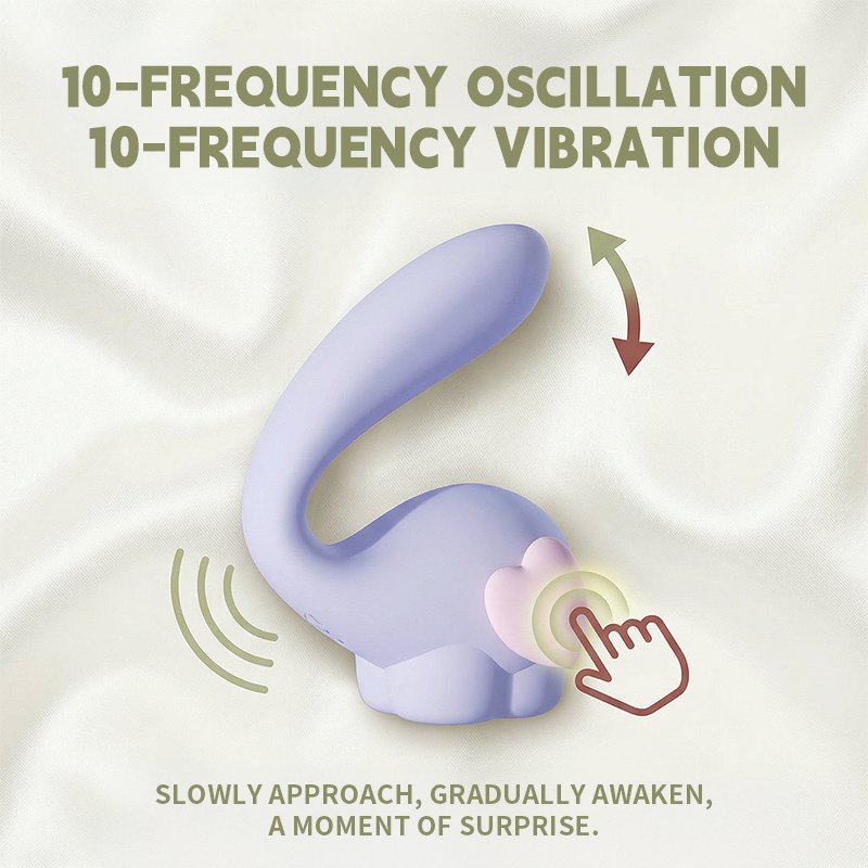 Iris purple elephant swinging and vibrating dual stimulator, photo 5