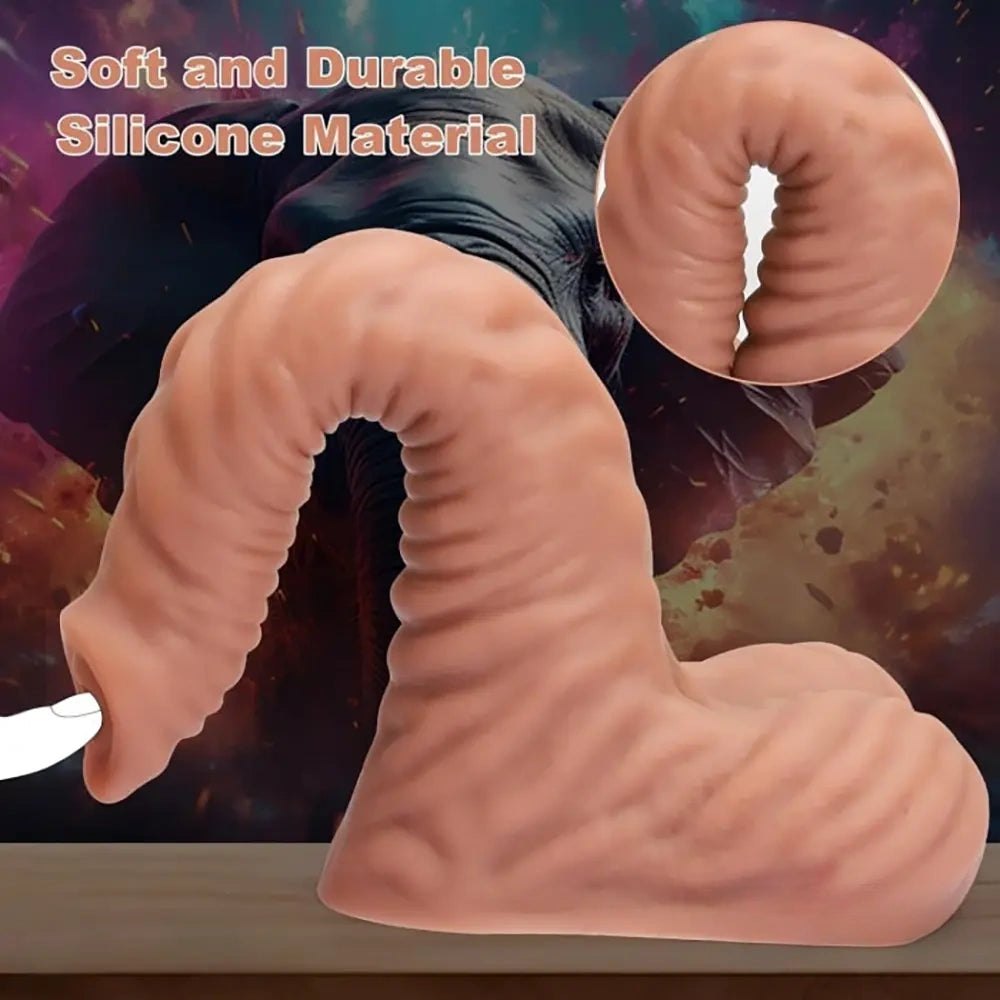 Flesh tone elephant trunk animal dildo, photo 5