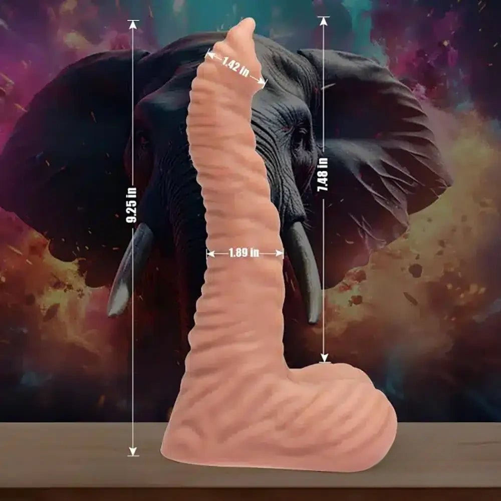 Flesh tone elephant trunk animal dildo, photo 7