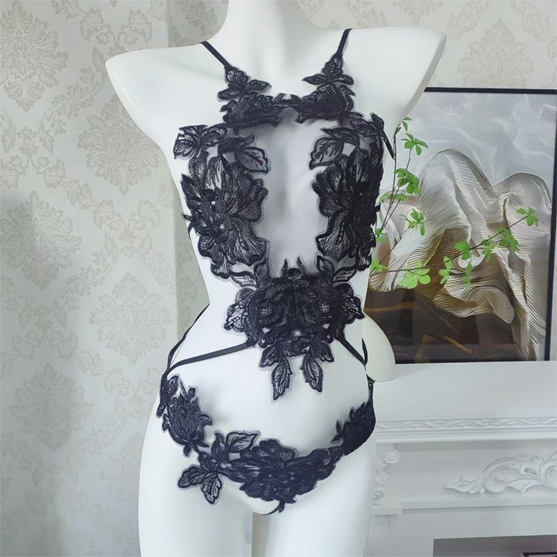 Black Jumpsuit embroidered lace jumpsuit bridal set