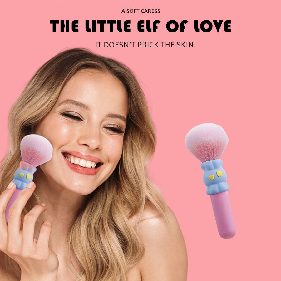 Makeup brush shaped dual-ended silicone vibrator, photo 4