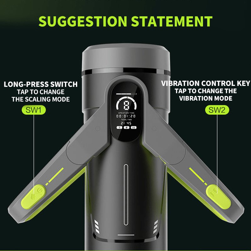 Black ergonomic thrusting stroker, photo 6