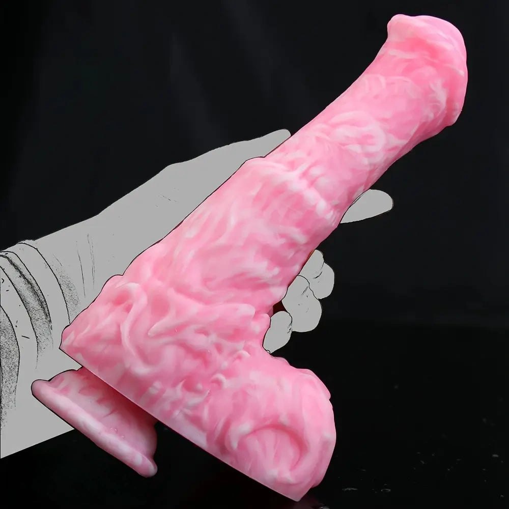Knotted silicone animal dildo, photo 13