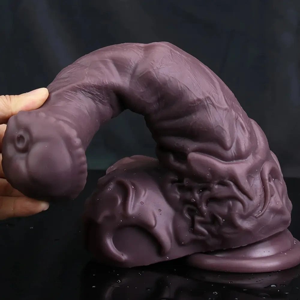 Knotted silicone animal dildo, photo 14