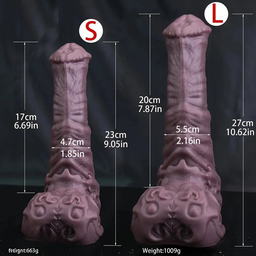 Knotted silicone animal dildo, photo 3