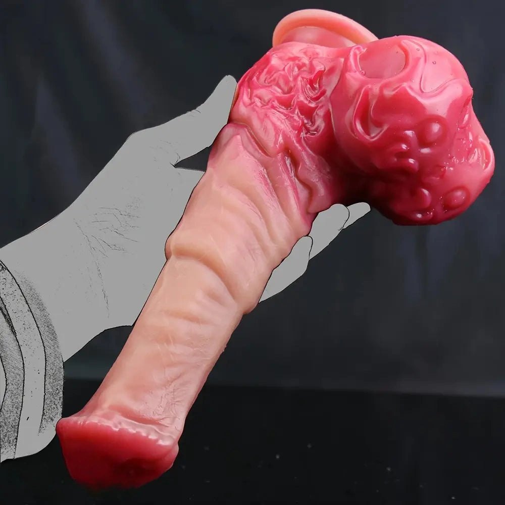 Knotted silicone animal dildo, photo 5