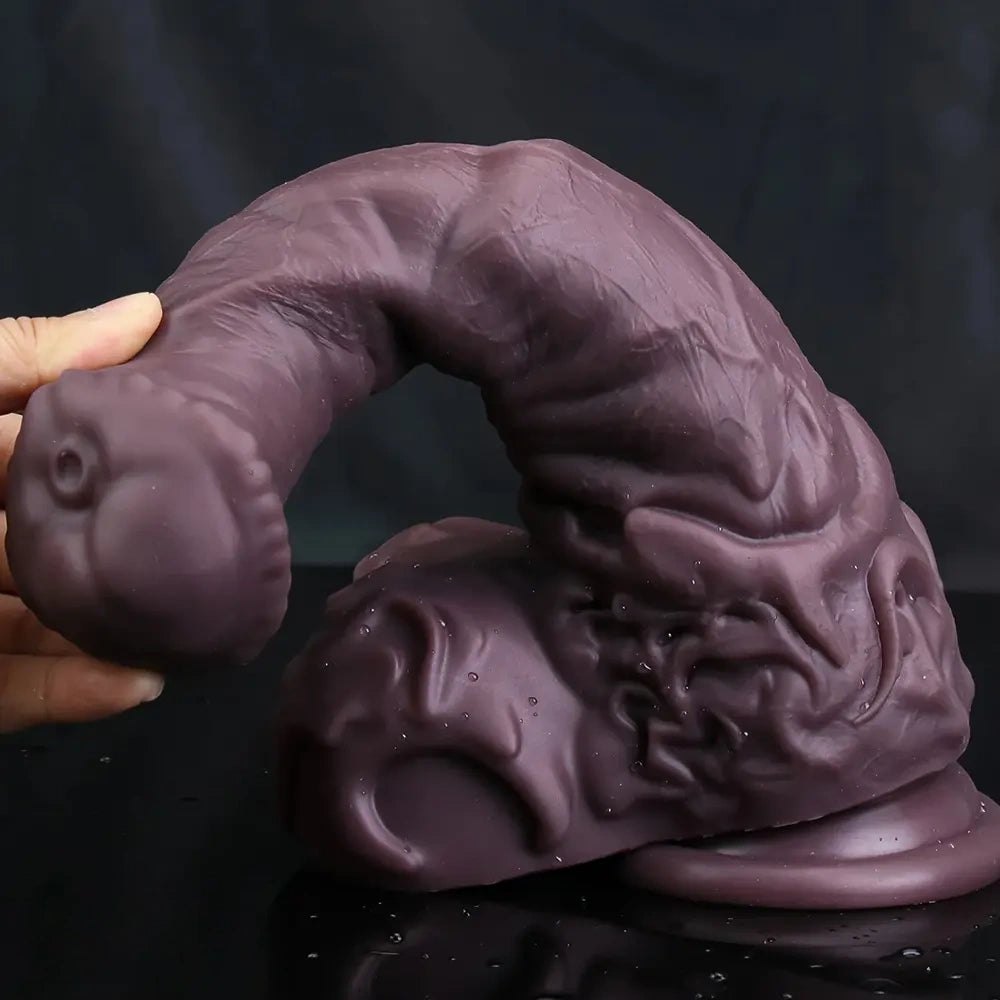 Knotted silicone animal dildo, photo 8