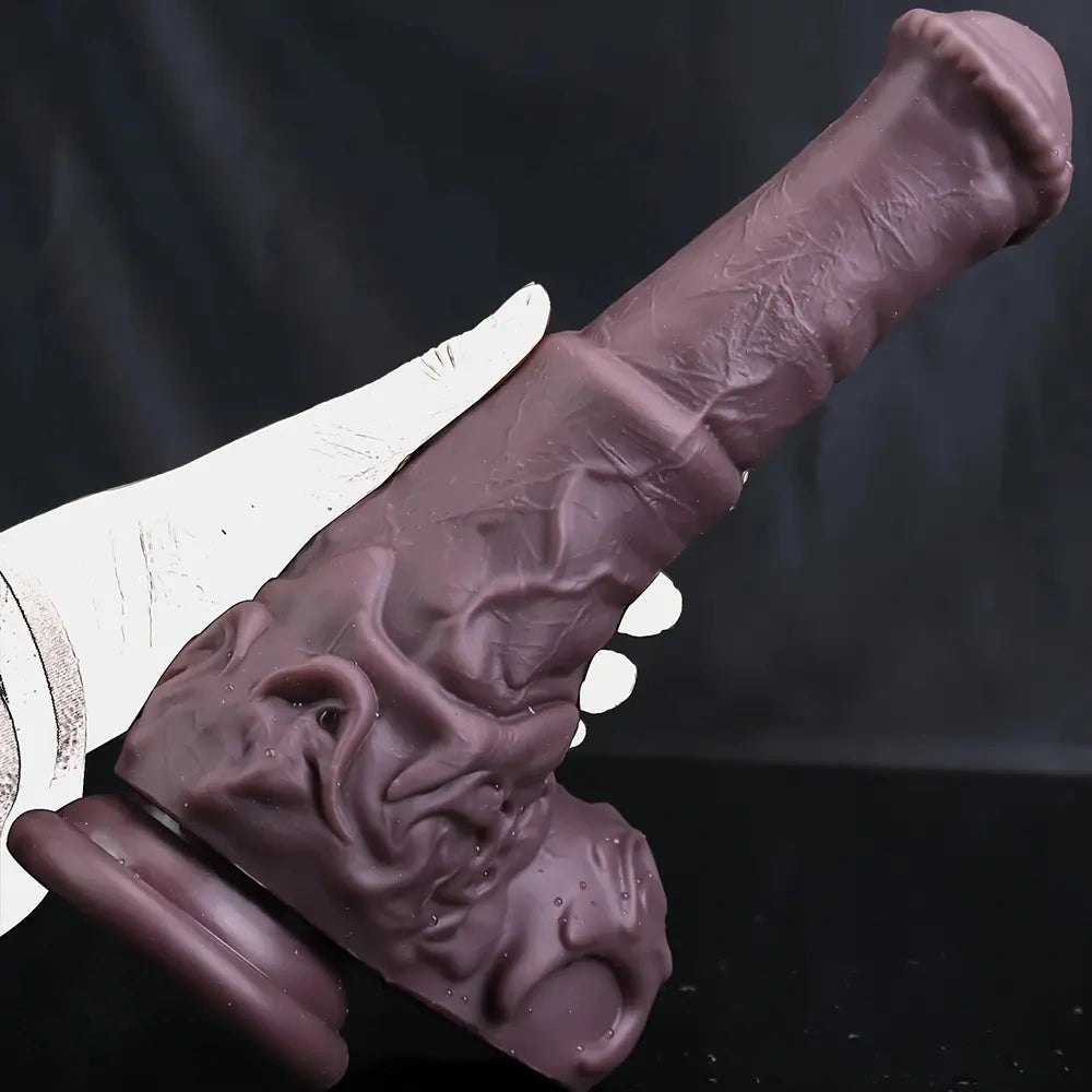 Knotted silicone animal dildo, photo 9