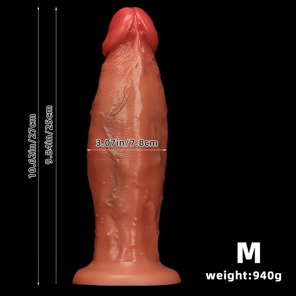 Flesh liquid silicone realistic dildo, photo 11