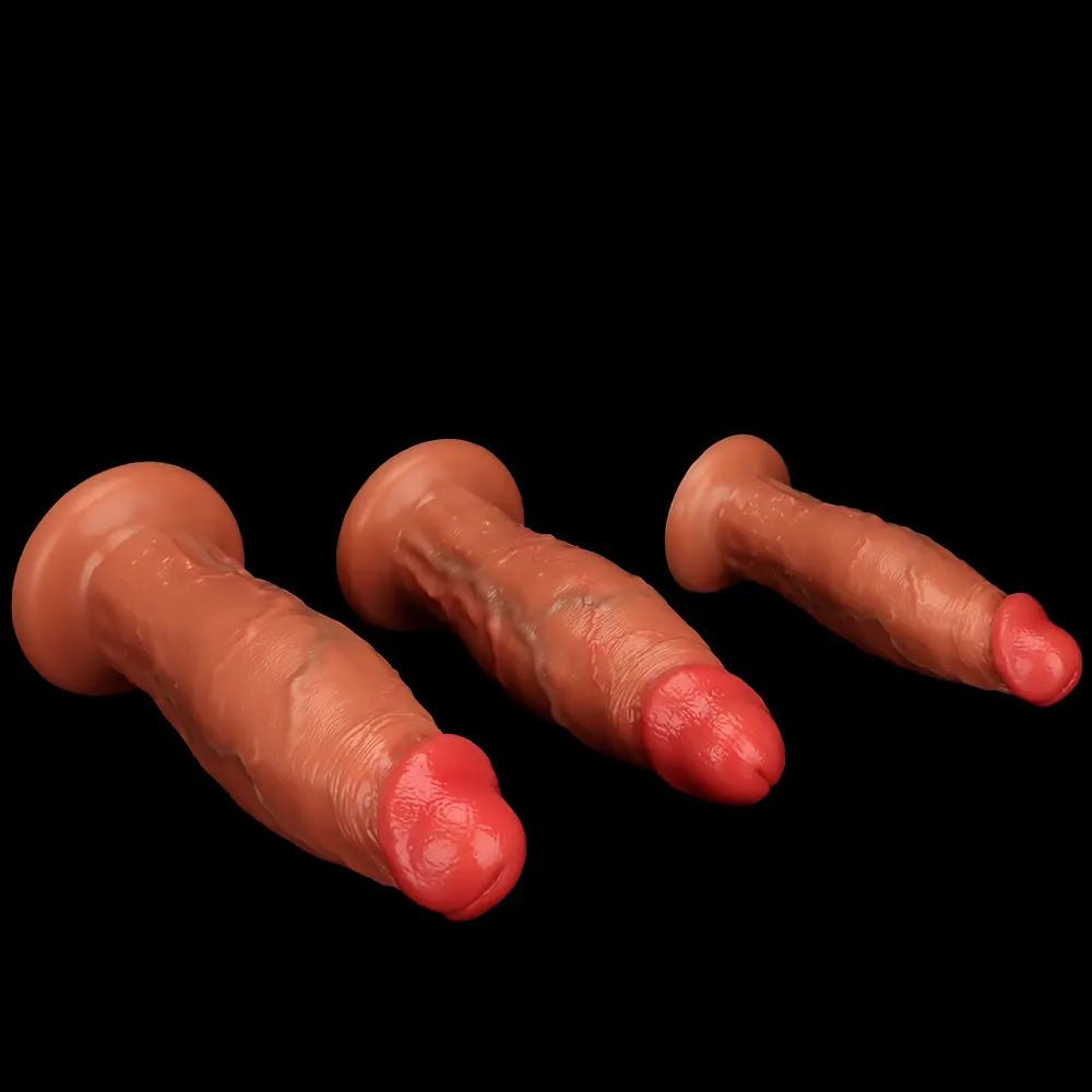 Flesh liquid silicone realistic dildo, photo 14