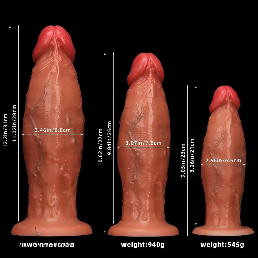 Flesh liquid silicone realistic dildo, photo 9