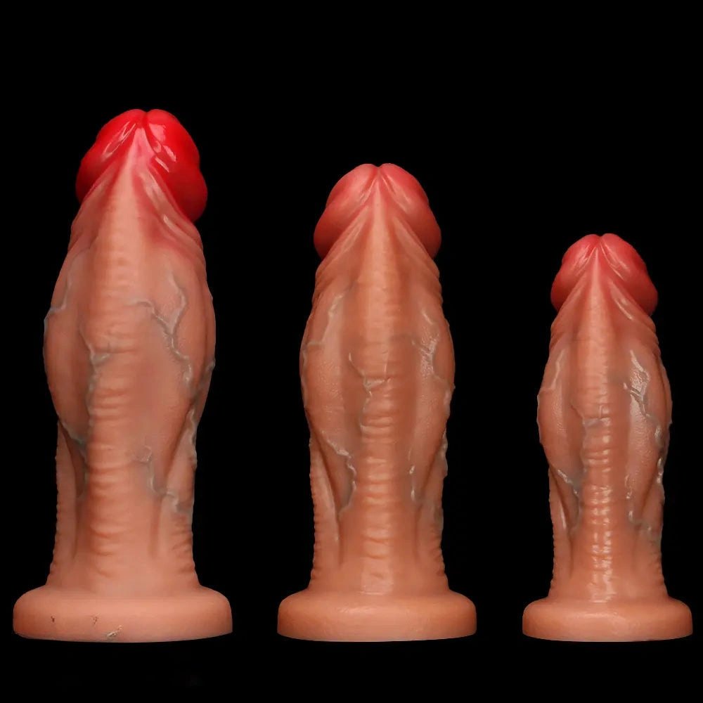 Flesh extra large silicone dildo, photo 13