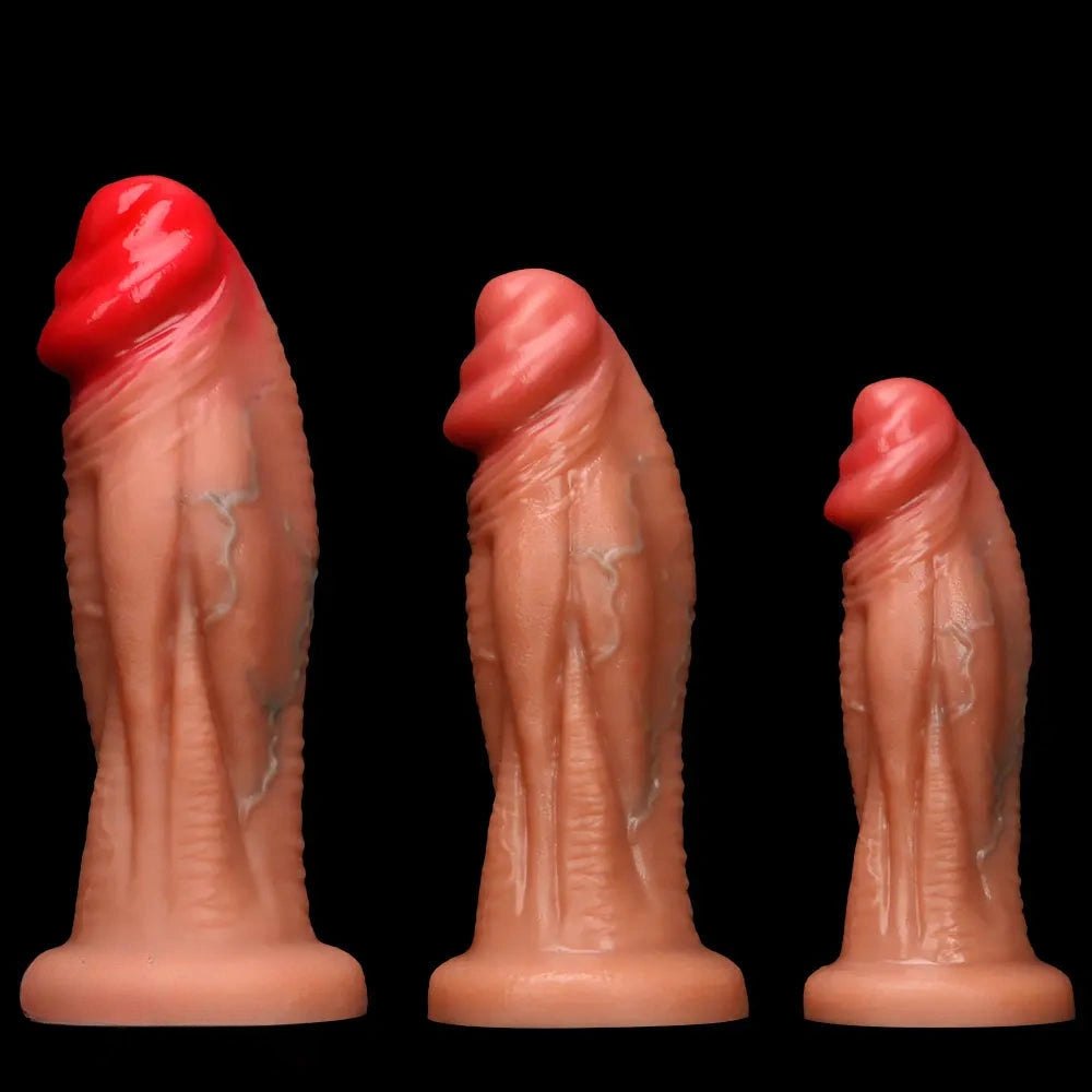 Flesh extra large silicone dildo, photo 14
