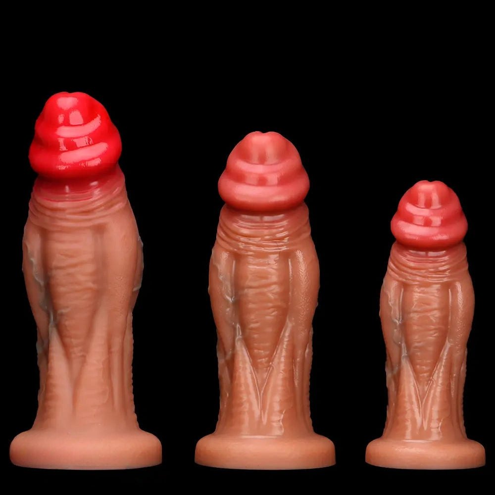 Flesh extra large silicone dildo, photo 2
