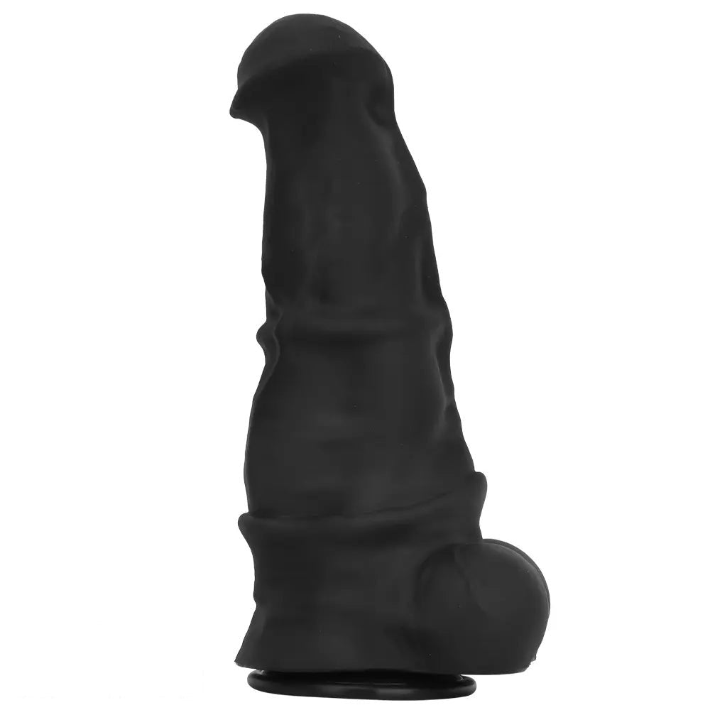 Black extra large thick silicone dildo, photo 1